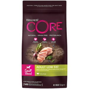 Ξηρά τροφή σκύλου Wellness Core Adult Small Low Fat Γαλοπούλα 1,5kg