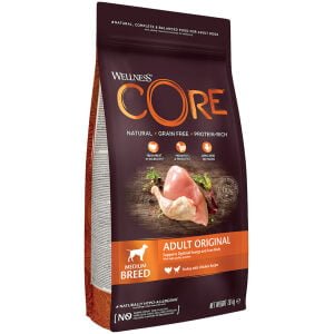 Ξηρά τροφή σκύλου Wellness Core Original Γαλοπούλα & Κοτόπουλο 1.8kg.