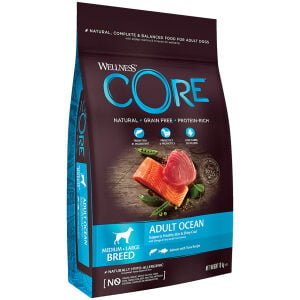 Ξηρά τροφή σκύλου Wellness Core Adult Ocean Σολομός & Τόνος 10kg