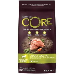 Ξηρά τροφή σκύλου Wellness Core Adult Low Fat Γαλοπούλα 1,8kg