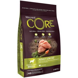 Ξηρά τροφή σκύλου Wellness Core Adult Low Fat Γαλοπούλα 10kg
