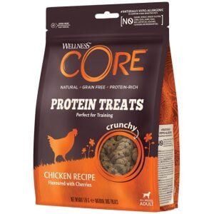 Λιχουδιές σκύλου Wellness Core Protein Bites Crunchy Κοτόπουλο & Κεράσια 170gr