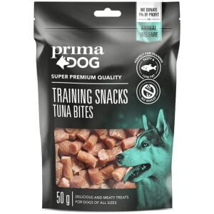 Λιχουδιά σκύλου Prima Dog Train Snacks Μπουκιές τόνου 50gr