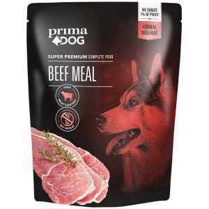 Υγρή τροφή σκύλου σε φακελάκι Prima Dog Meal pouch Βοδινό 600gr
