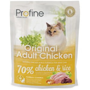 Ξηρά τροφή γάτας Profine Cat Original Adult Κοτόπουλο και Ρύζι 300gr