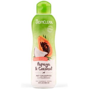 Σαμπουάν και μαλακτική κρέμα για κατοικίδια TropiClean Papaya & Coconut - Shampoo & Conditioner 355ml