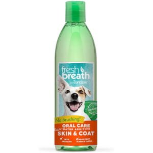 Στοματικό διάλυμα για σκύλους TropiClean Fresh Breath Plus Skin & Coat Water Additive 470ml