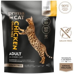 Ξηρά τροφή γάτας Prima Cat Grain Free Chicken Adult Cats 1.4kg