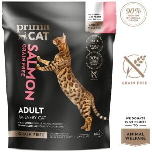 Ξηρά τροφή γάτας Prima Cat Grain Free Salmon Adult Cats 1.4kg