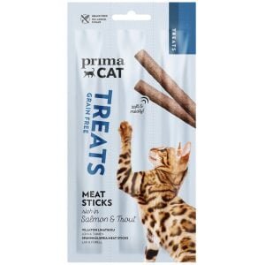 Λιχουδιά γάτας Prima Cat Meat Stick Σολομός και Πέστροφα 15gr