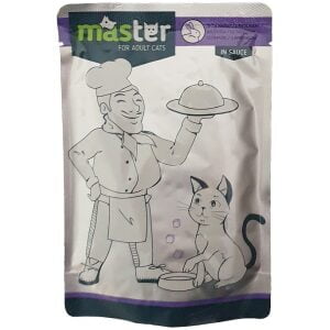 Υγρή τροφή γάτας σε φακελάκι Master Adult Λαγός 80g