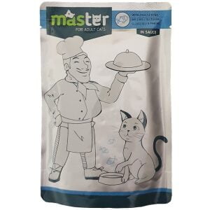 Υγρή τροφή γάτας σε φακελάκι Master Adult Ψάρια 80g