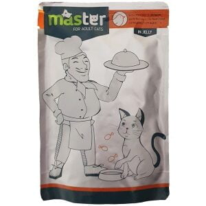 Υγρή τροφή γάτας σε φακελάκι Master Adult Πουλερικά 80g