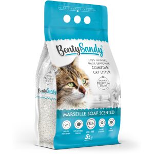 Αμμος γάτας Benty sandy σαπούνι μασσαλίας 5L