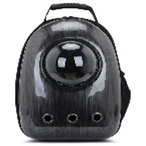 Τσάντα πλάτης κάψουλα για μεταφορά κατοικίδιων Μαύρη Denik Pets 33x25x43cm