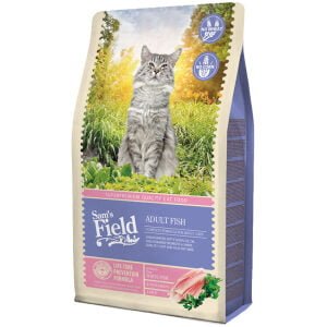 Ξηρά τροφή γάτας Sam's Field Cat – Adult – Λευκό Ψάρι και Σολομό 2,5kg