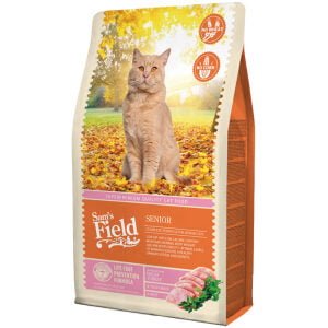 Ξηρά τροφή γάτας Sam's Field - Senior - Γαλοπούλα 2500gr