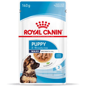 ROYAL CANIN SIZE HEALTH NUTRITION PUPPY - MAXI - 140gr Κομματάκια σε σάλτσα υγρή τροφή για σκύλους